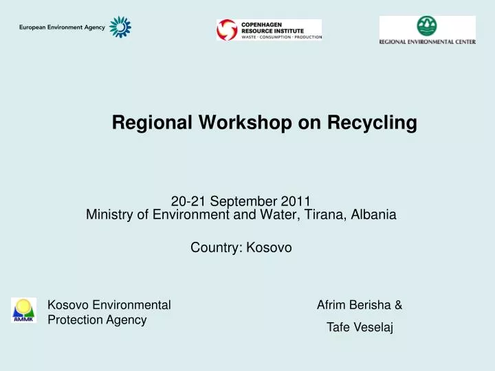regional workshop on recycling