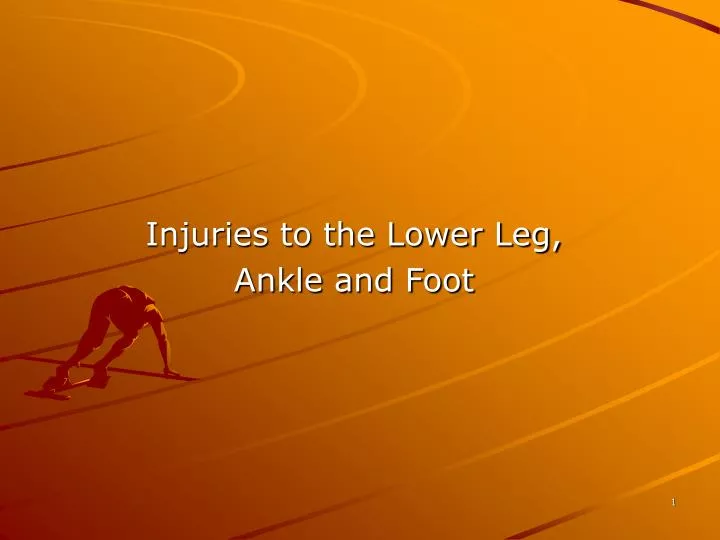 injuries to the lower leg ankle and foot