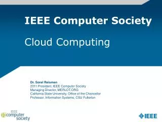 IEEE Computer Society Cloud Computing