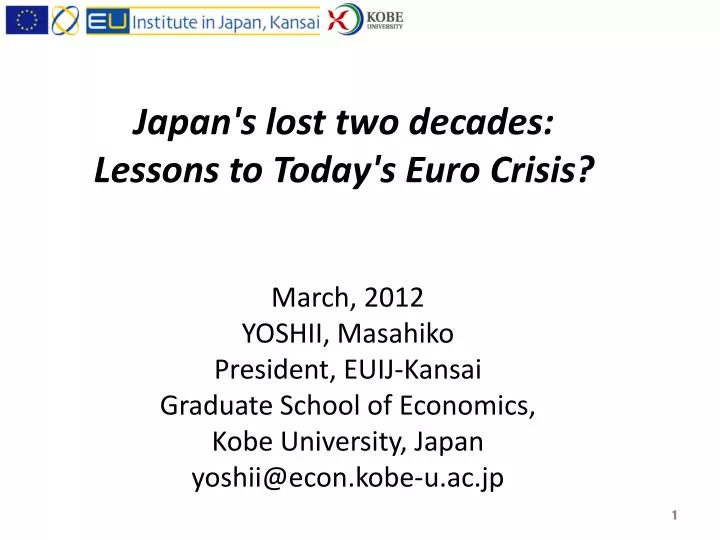japan s lost two decades lessons to today s euro crisis