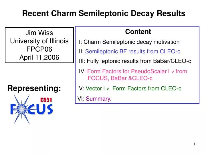 recent charm semileptonic decay results
