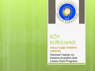k y kurulmasi