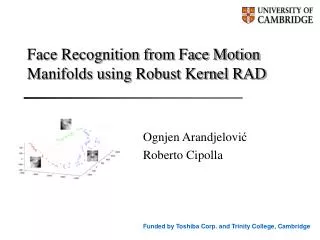 face recognition from face motion manifolds using robust kernel rad