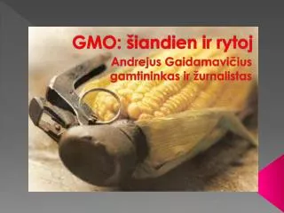 gmo iandien ir rytoj