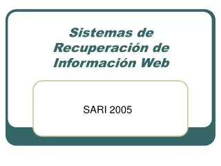 sistemas de recuperaci n de informaci n web
