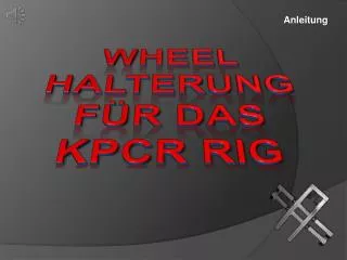 anleitung