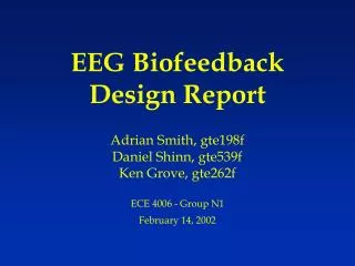 EEG Biofeedback Design Report