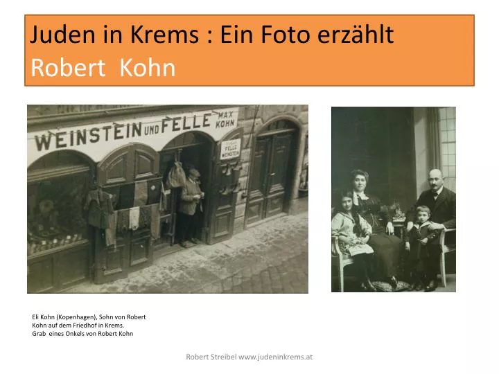 juden in krems ein foto erz hlt robert kohn