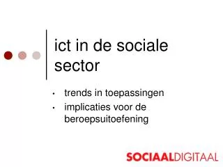 ict in de sociale sector