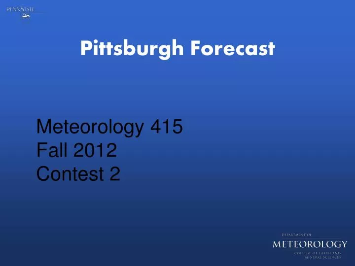 pittsburgh forecast