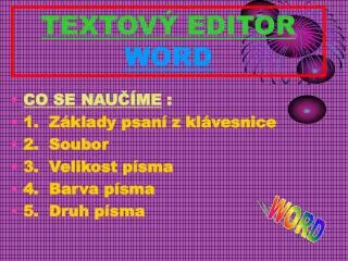 textov editor word