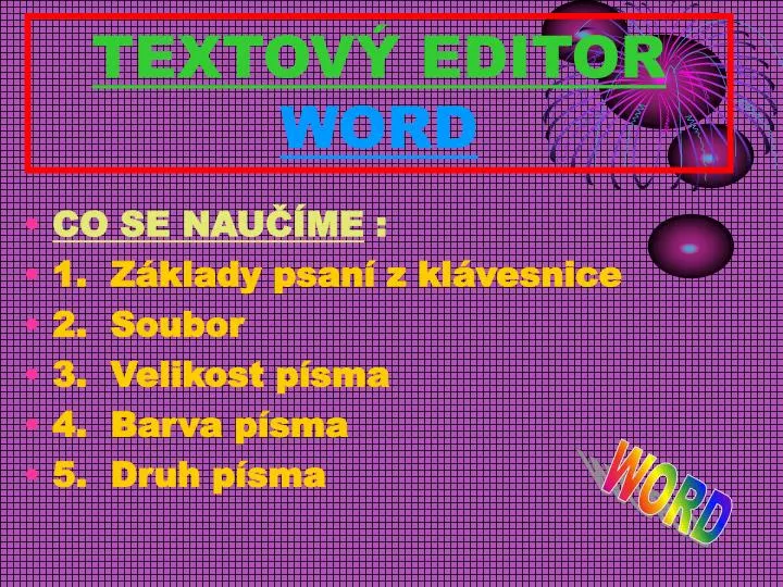 textov editor word