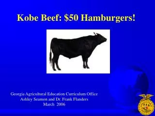 Kobe Beef: $50 Hamburgers!