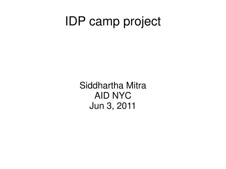 siddhartha mitra aid nyc jun 3 2011