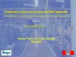 Exp é rience dans un bureau de R&amp;D japonais - slide 1