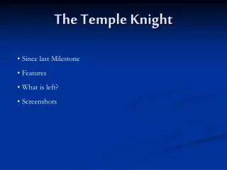 The Temple Knight