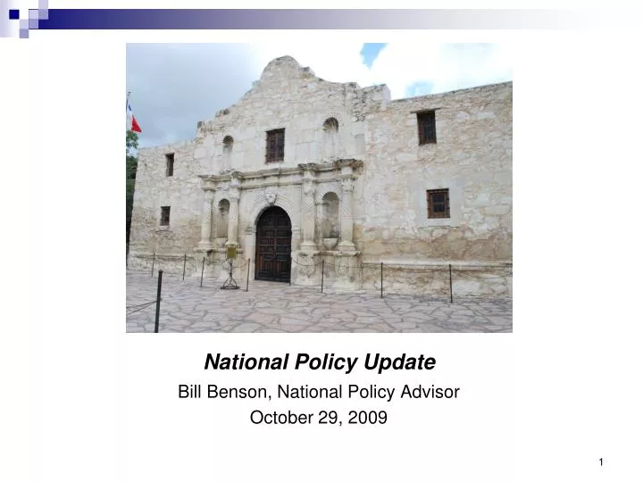 national policy update