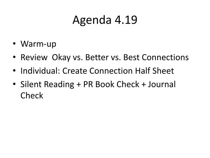 agenda 4 19