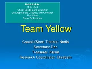 Team Yellow