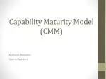 Capability Maturity Model (CMM) - slide 1