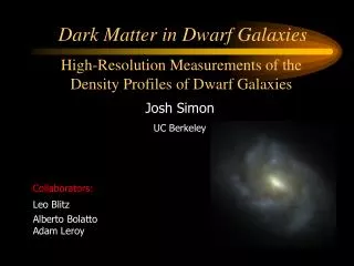 Dark Matter in Dwarf Galaxies