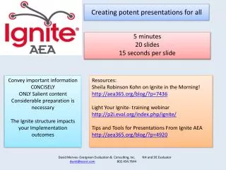 Creating potent presentations for all