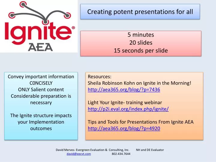 creating potent presentations for all