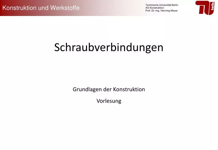 konstruktion und werkstoffe