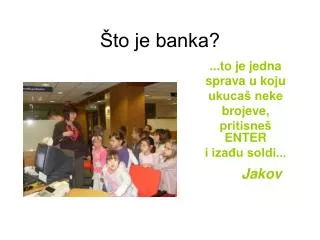 to je banka