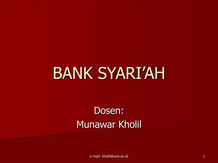 bank syari ah