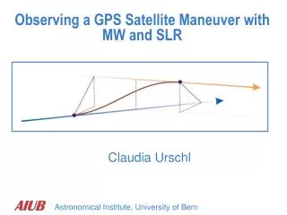 observing a gps satellite maneuver with mw and slr