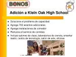 Adición a Klein Oak High School