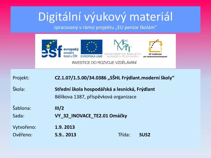 digit ln v ukov materi l zpracovan v r mci projektu eu pen ze kol m