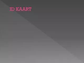 id kaart