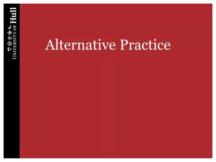 alternative practice