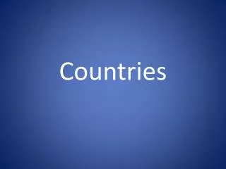countries