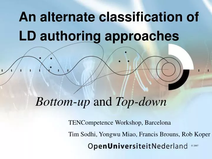 an alternate classification of ld authoring approaches
