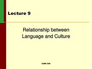 Lecture 9