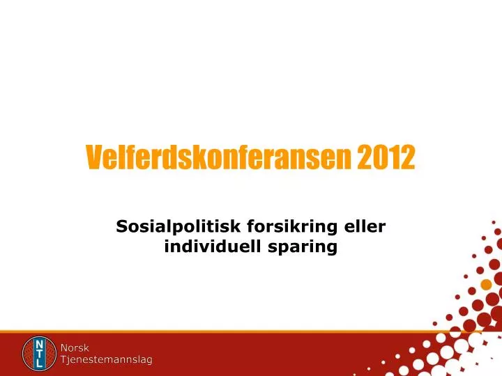 velferdskonferansen 2012