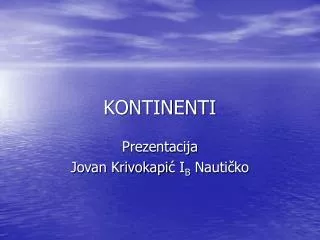 kontinenti