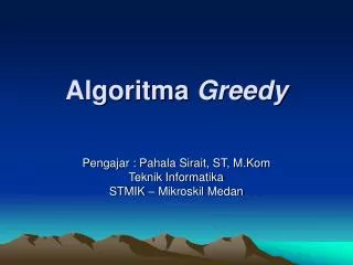 algoritma greedy