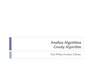 analisa algoritma greedy algorithm
