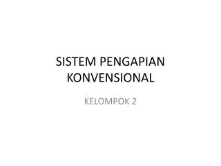 sistem pengapian konvensional