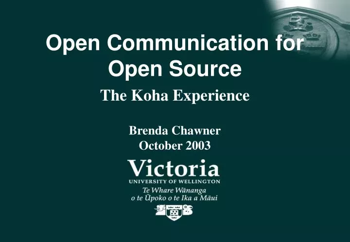 open communication for open source