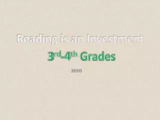 Reading is an Investment