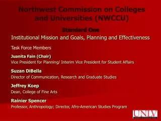 Northwest Commission on Colleges and Universities (NWCCU)