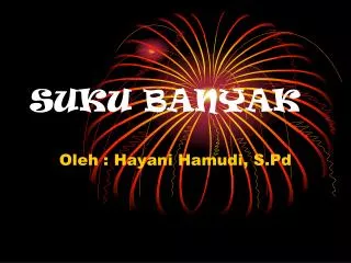 suku banyak