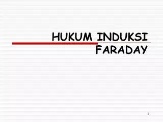 hukum induksi faraday