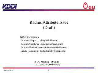 Radius Attribute Issue (Draft)