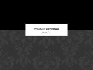 Tongan Weddings